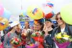 Торжественная встреча победителей Всемирных Хоровых Игр в Сочи прошла в камчатском аэропорту