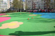 Возле детского сада № 8 построена новая спортивная площадка