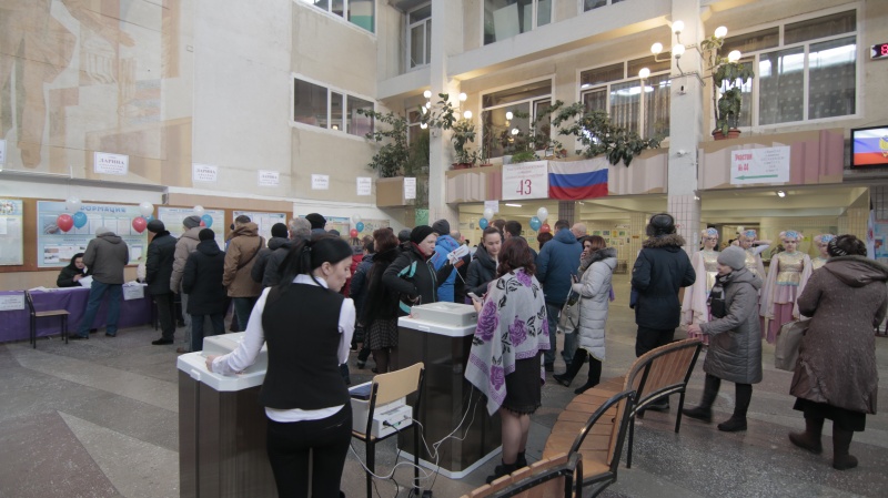 В Петропавловске-Камчатском по состоянию на 12.00 явка избирателей составила 25,08 %