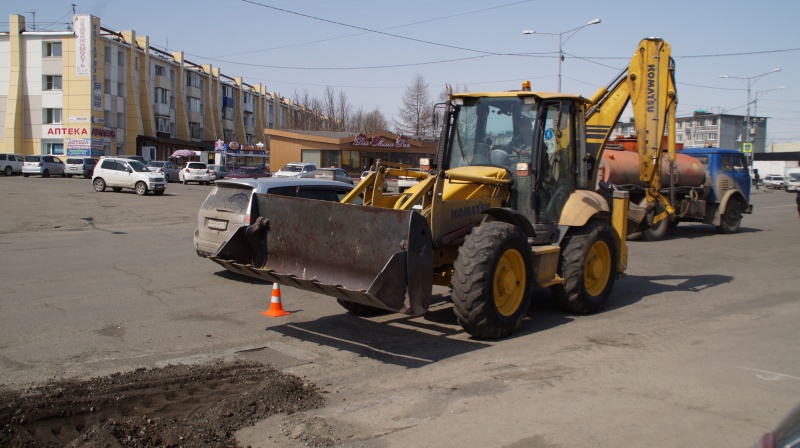 Начался комплексный ремонт магистральной дороги на улице Войцешека Петропавловска-Камчатского