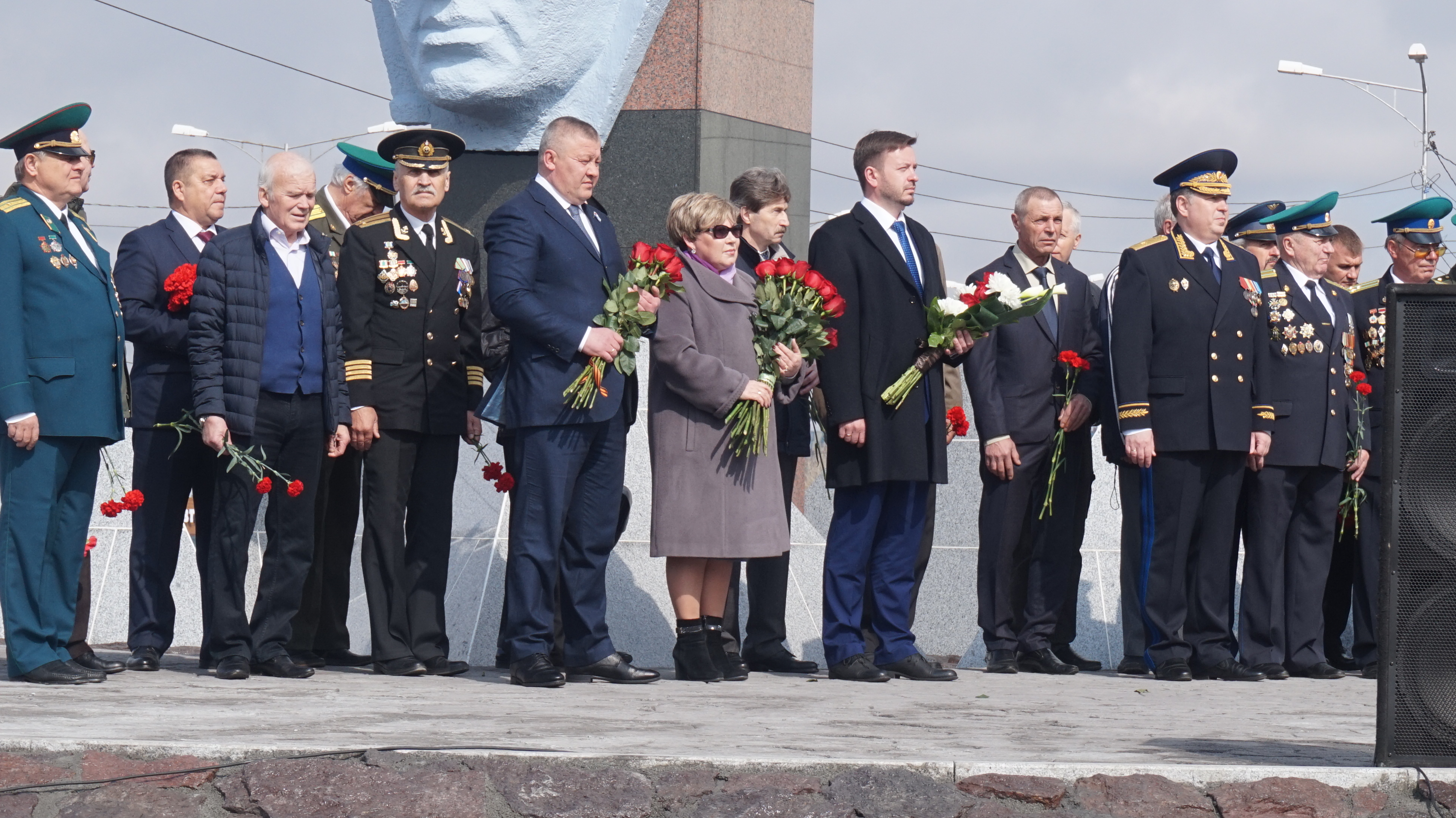 На площади Дзержинского прошёл торжественный митинг в честь празднования 100-летия погранвойск России