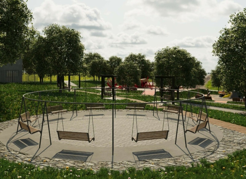 В парке «Электрон» появятся веревочный парк, всесезонная арт-галерея и новые игровые зоны