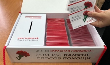 Горожане участвуют в акции «Красная гвоздика» по сбору средств для ветеранов 