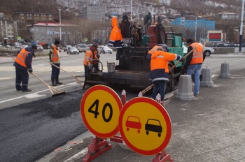 Подрядная организация приступила к ямочному ремонту на магистральных дорогах Петропавловска