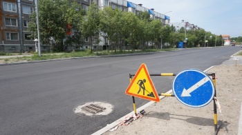 Ремонт дороги на улице Ларина ведется со значительным опережением графика