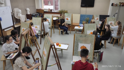 Мастер-класс по акварели для воспитанников Детской художественной школы