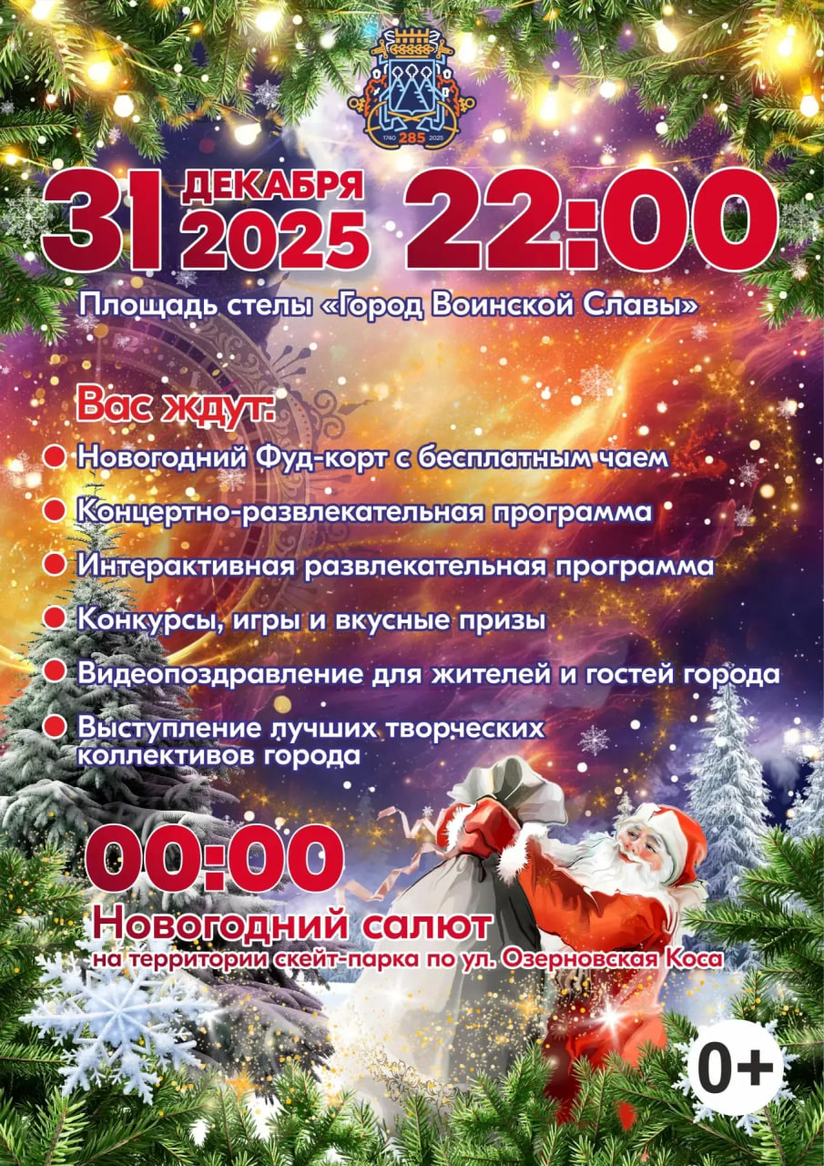 Встреча Нового 2026 года в центре Петропавловска-Камчатского Встреча Нового 2026 года в центре Петропавловска-Камчатского
