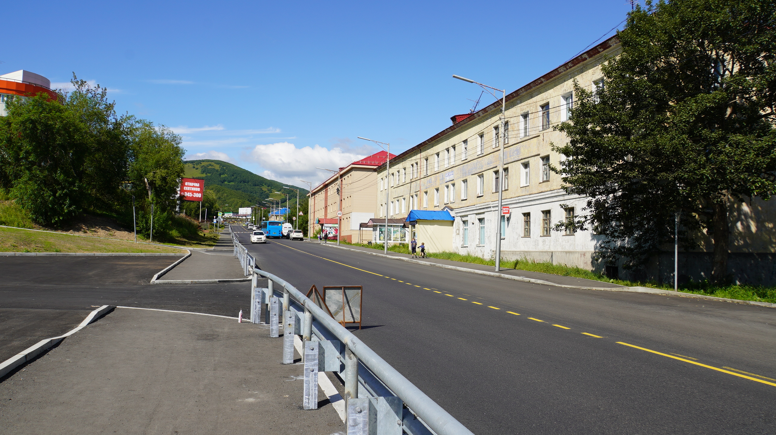 В Петропавловске-Камчатском завершен ремонт дороги на ул. Индустриальная