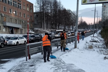 В краевой столице продолжаются мероприятия по устранению последствий непогоды