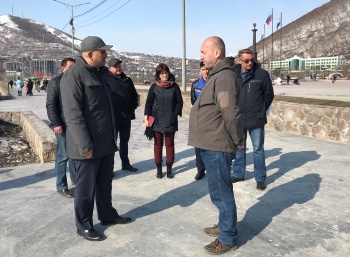 В центре Петропавловска-Камчатского начинаются работы по подготовке к летнему сезону