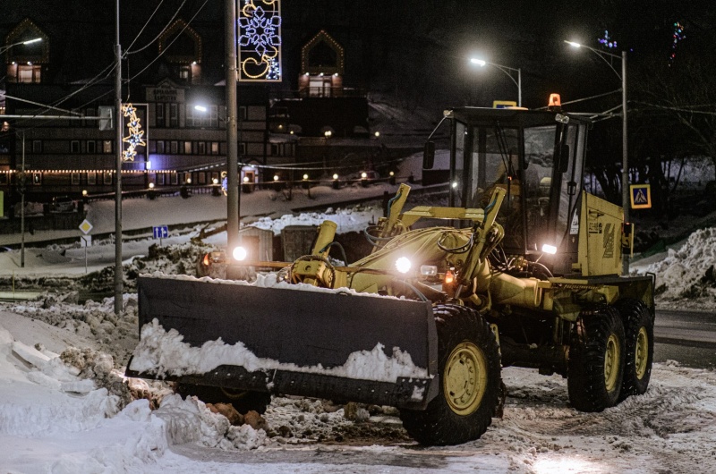 Дорожные работы в ночь на 12 февраля